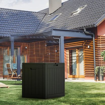 Contenitore per patio esterno in resina con serratura