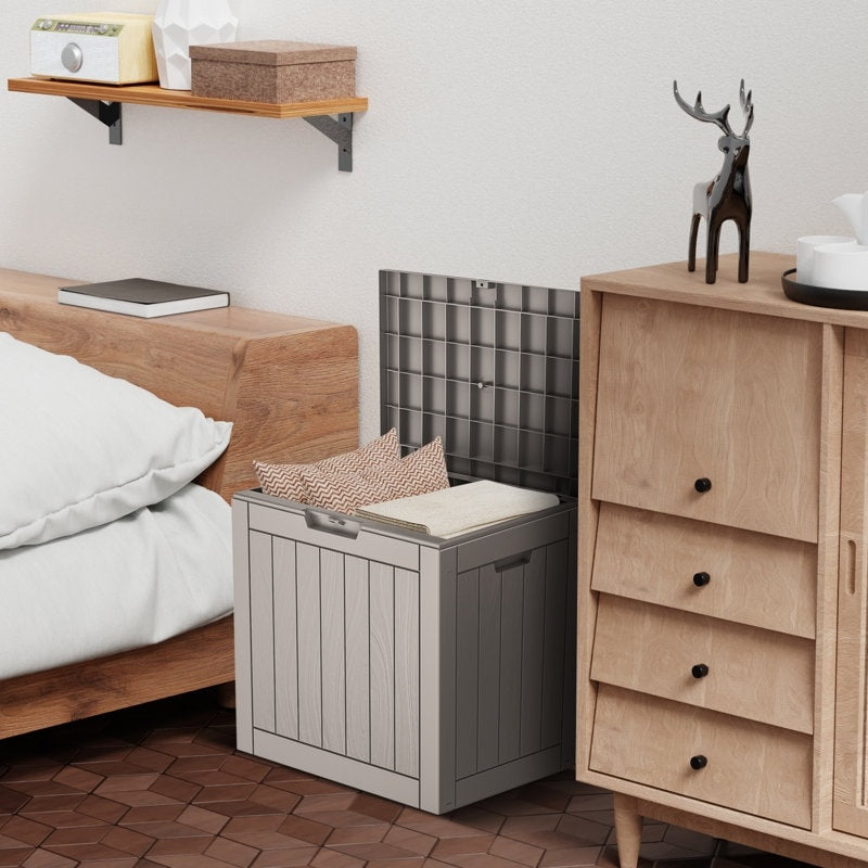 Contenitore per patio esterno in resina con serratura