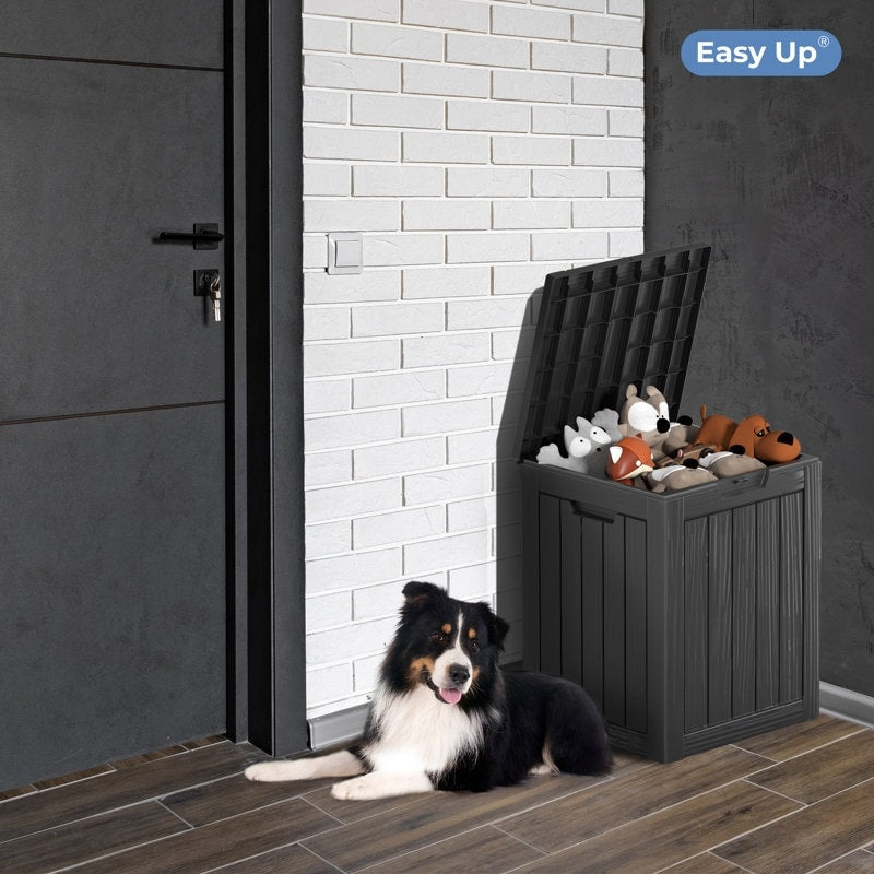 Contenitore per patio esterno in resina con serratura