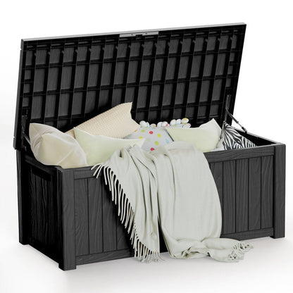 Contenitore per patio esterno in resina con serratura