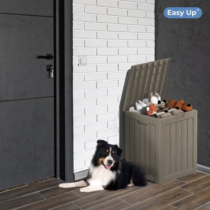 Contenitore per patio esterno in resina con serratura