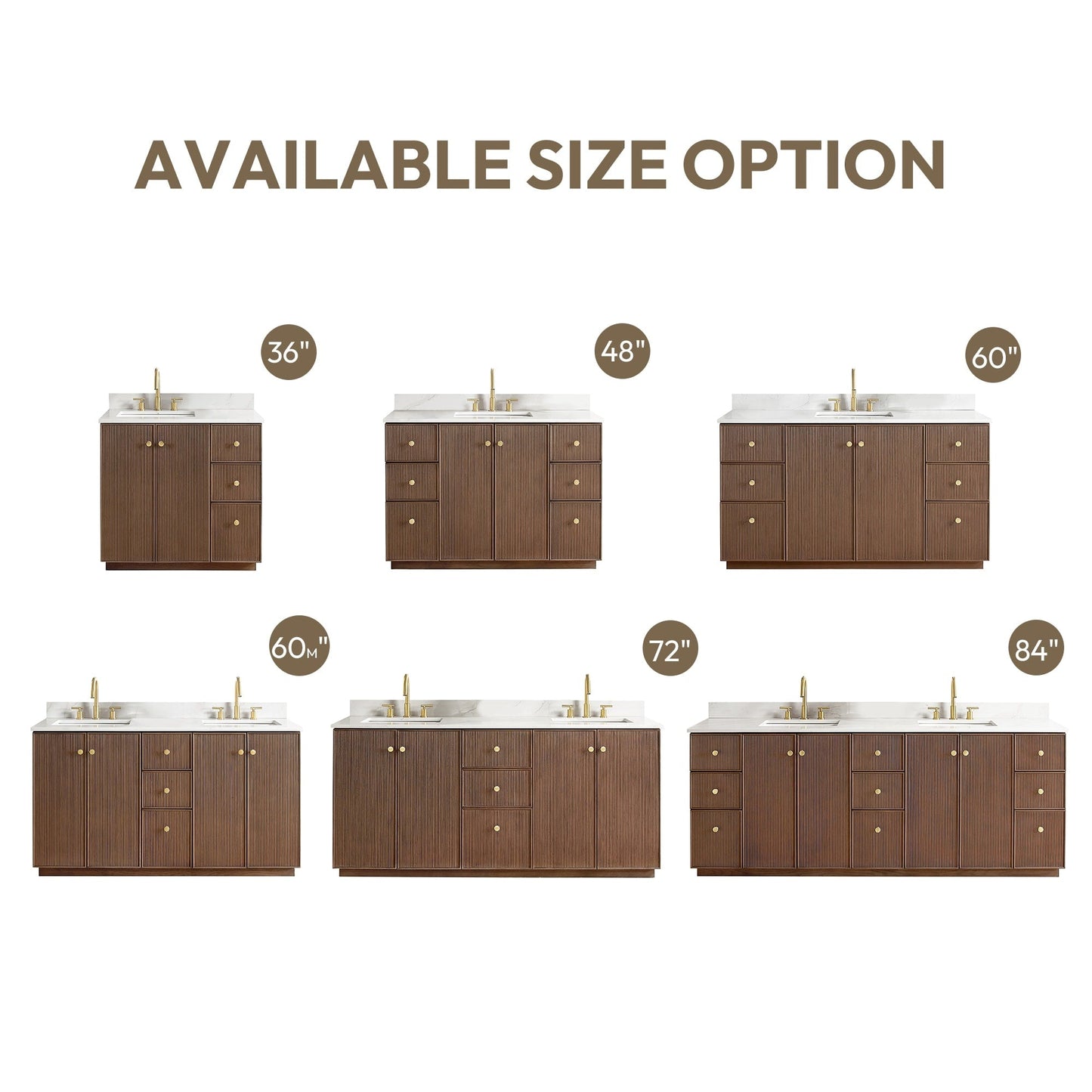 Mobile bagno Oza con piano in pietra di quarzo senza specchio