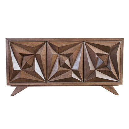 Buffet con porta geometrica di metà secolo