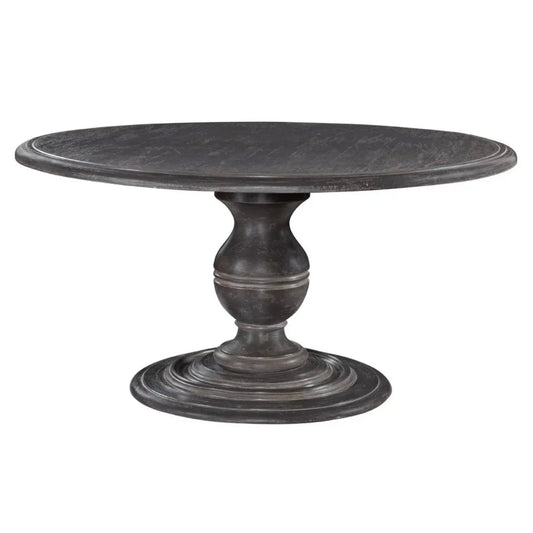Tavolo da pranzo rotondo nero Frangelica