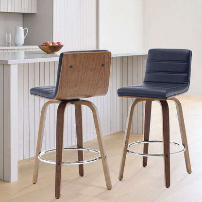 26/29 Sgabelli da bar/bancone girevoli in similpelle, set da 2/3