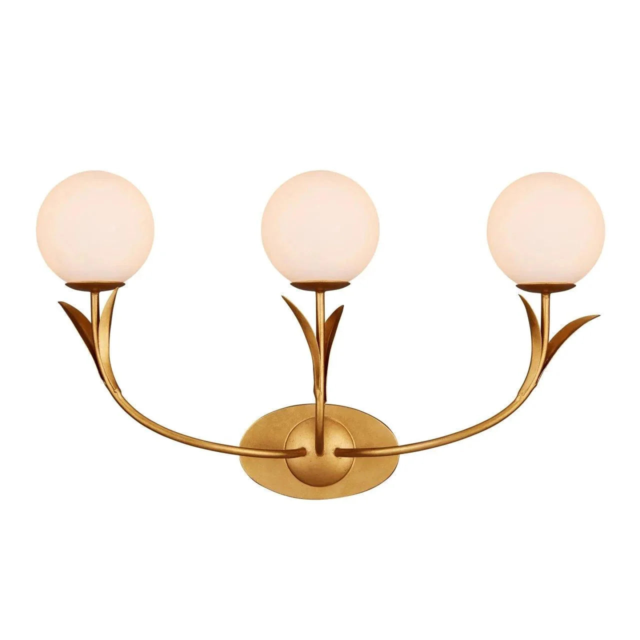 Applique tripla in foglia d'oro parigina