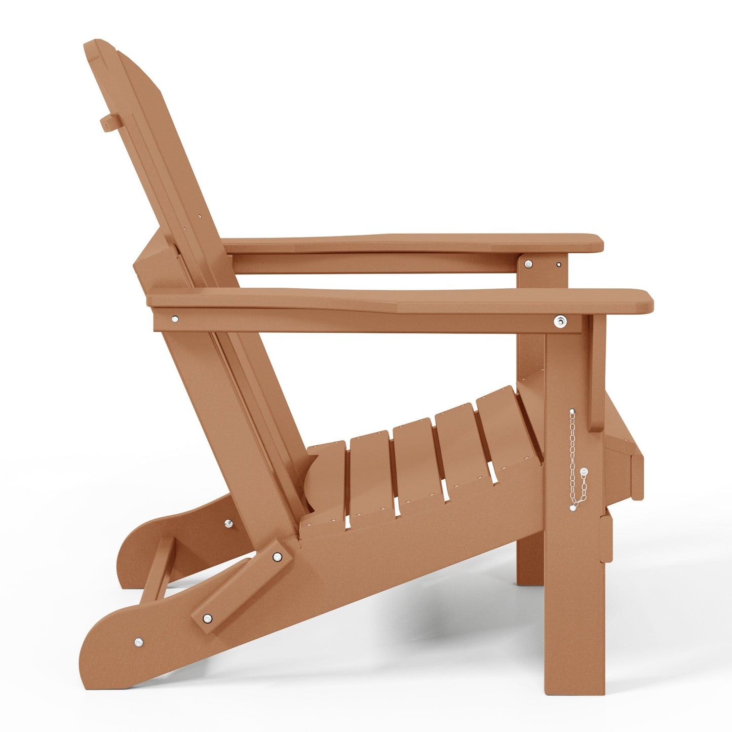 Sedie Adirondack pieghevoli per esterni e patio, resistenti alle intemperie, Polytrends Laguna (set da 2)
