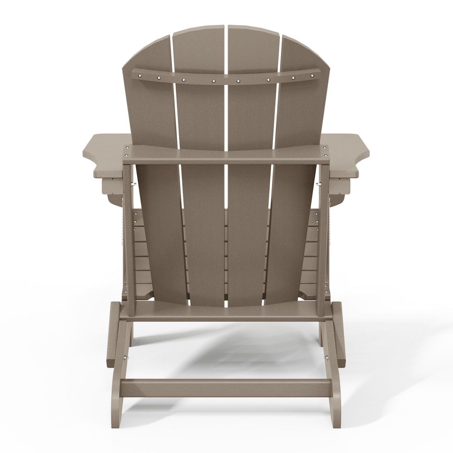 Sedie Adirondack pieghevoli per esterni e patio, resistenti alle intemperie, Polytrends Laguna (set da 2)