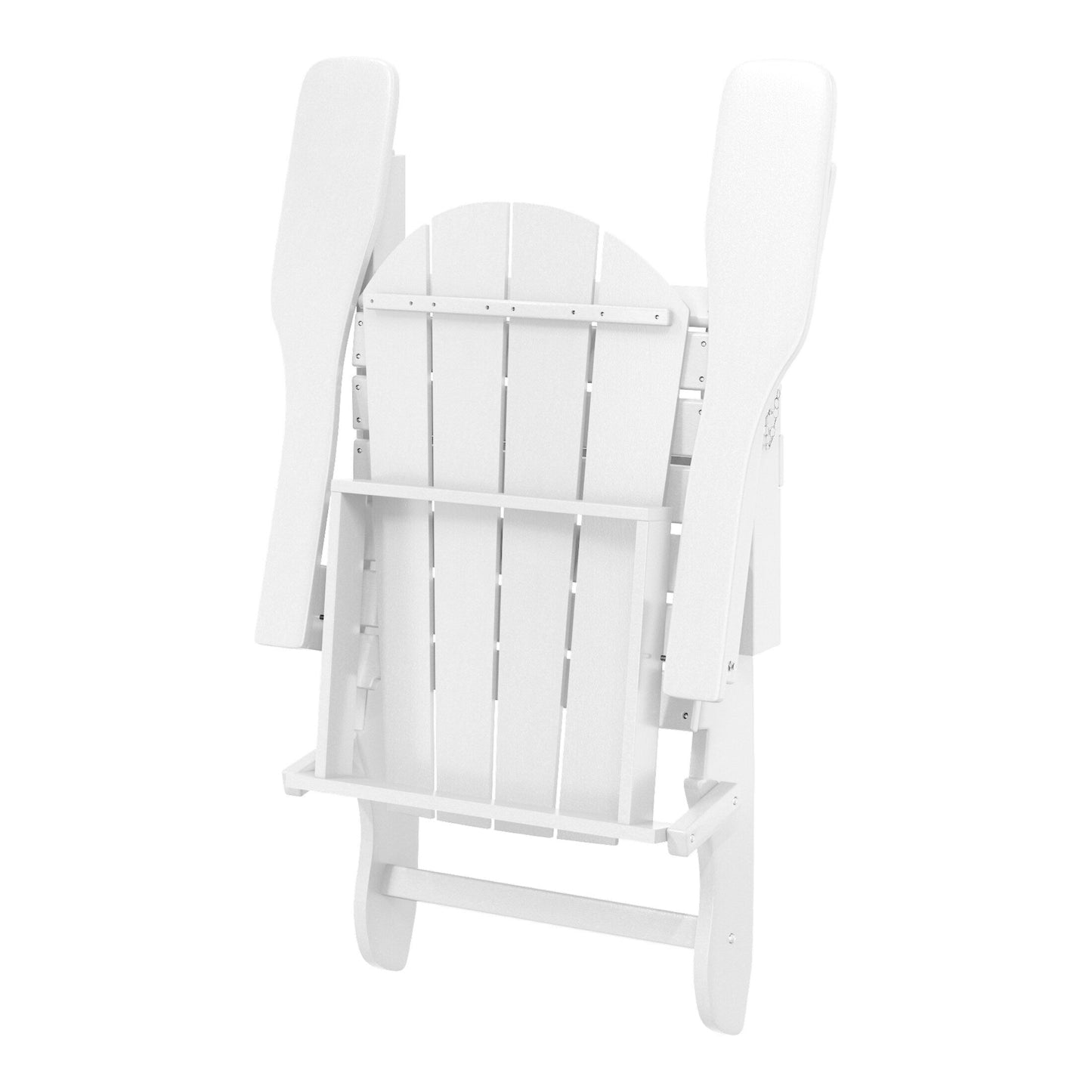 Sedie Adirondack pieghevoli per esterni e patio, resistenti alle intemperie, Polytrends Laguna (set da 2)