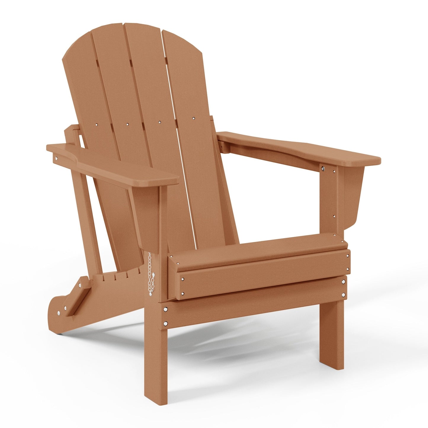 Sedie Adirondack pieghevoli per esterni e patio, resistenti alle intemperie, Polytrends Laguna (set da 2)