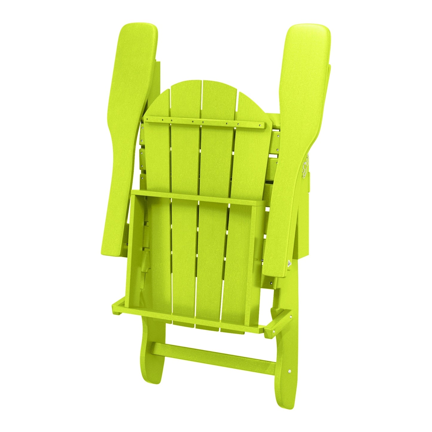 Sedie Adirondack pieghevoli per esterni e patio, resistenti alle intemperie, Polytrends Laguna (set da 4)