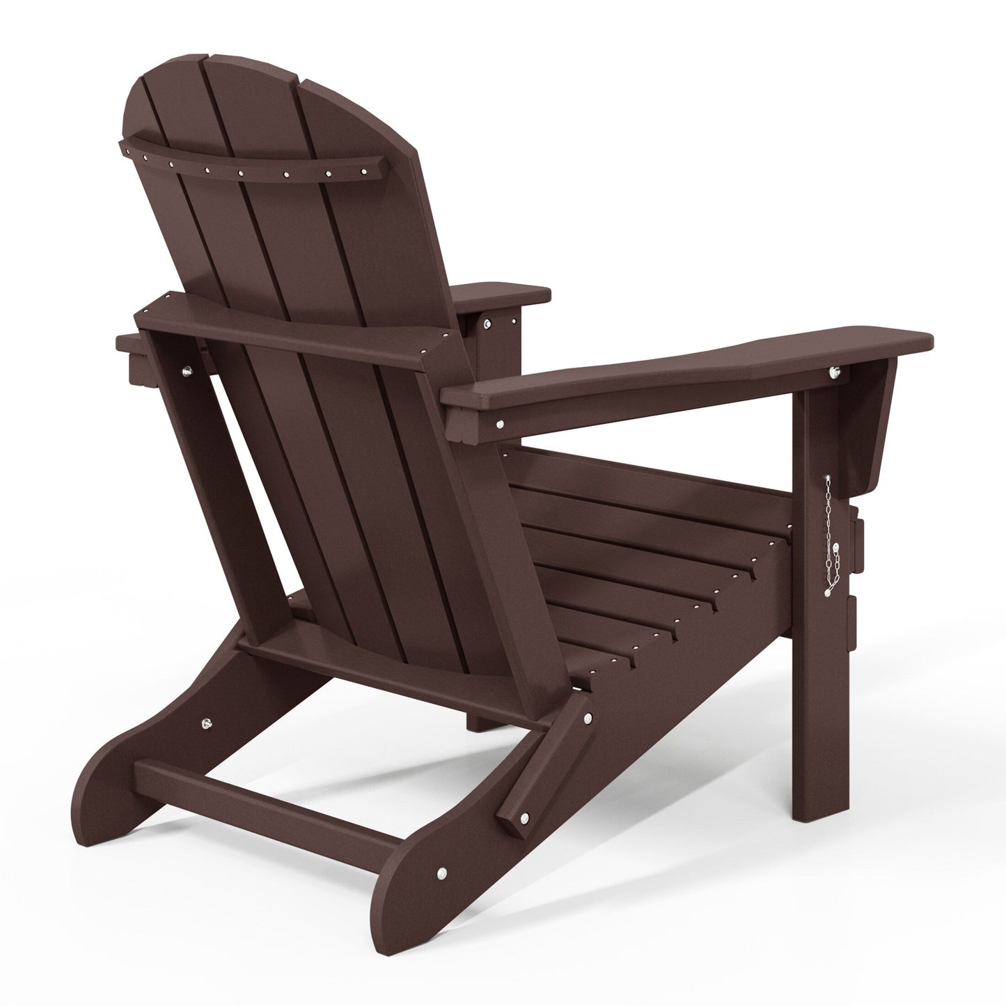 Sedie Adirondack pieghevoli per esterni e patio, resistenti alle intemperie, Polytrends Laguna (set da 4)