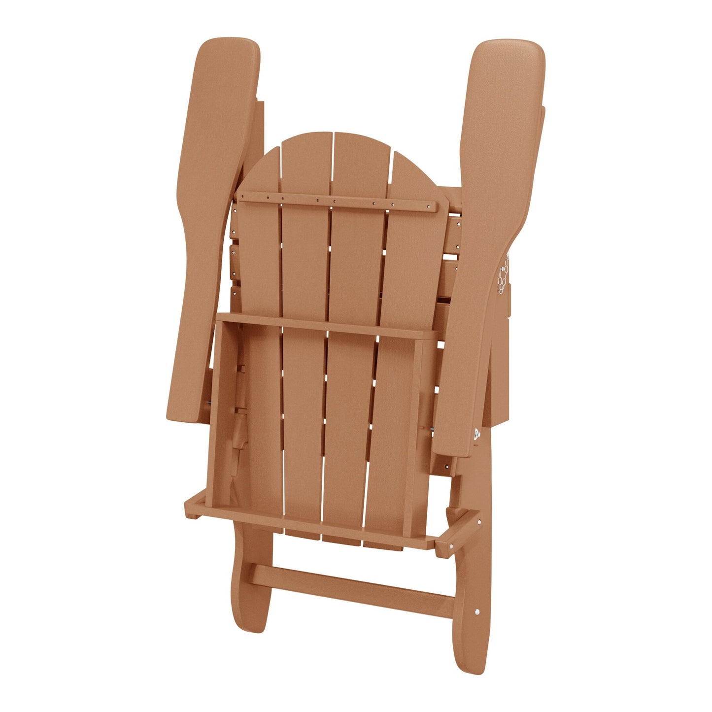 Sedie Adirondack pieghevoli per esterni e patio, resistenti alle intemperie, Polytrends Laguna (set da 4)
