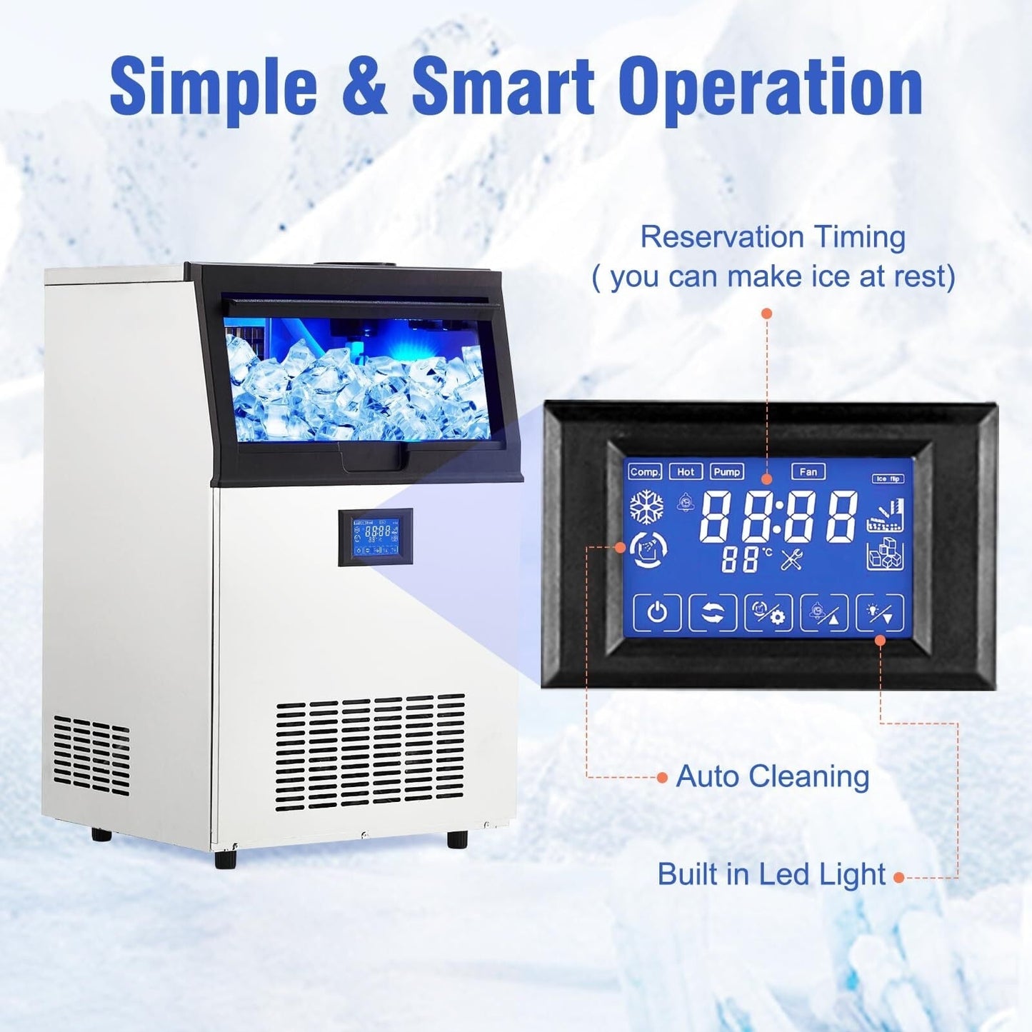 Macchina per il ghiaccio portatile