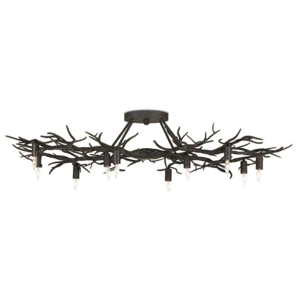Rainforest Bronze Semi-Flush Mount