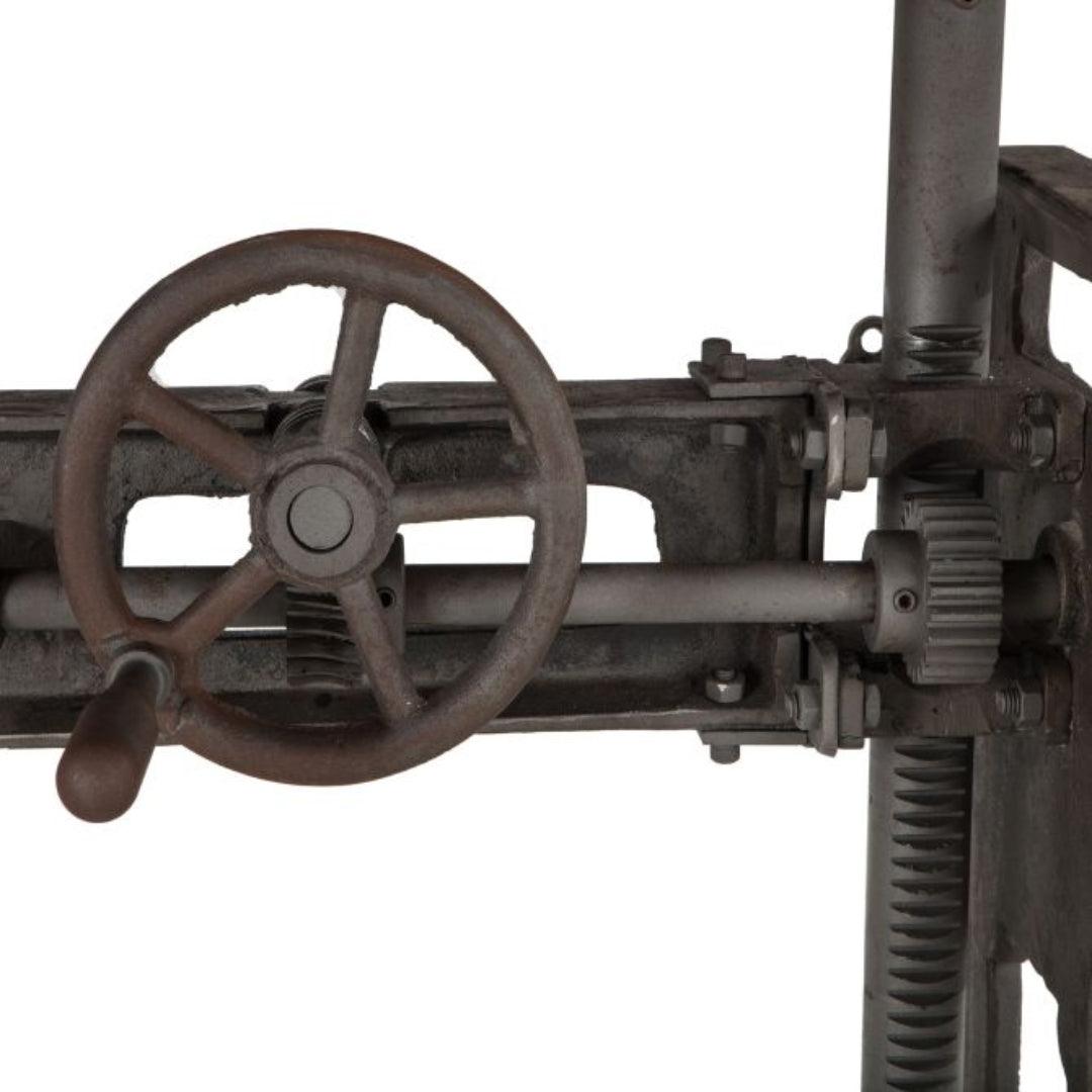 Scrivania in legno e ghisa per fabbrica industriale