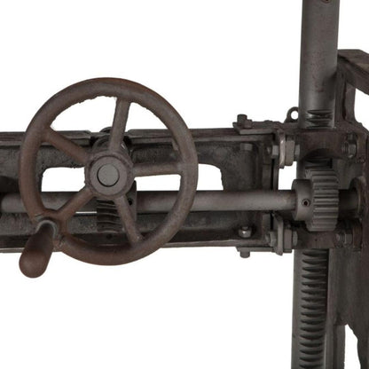 Scrivania in legno e ghisa per fabbrica industriale