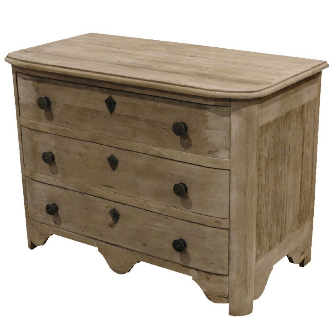 Cassettiera a tre cassetti in legno di recupero