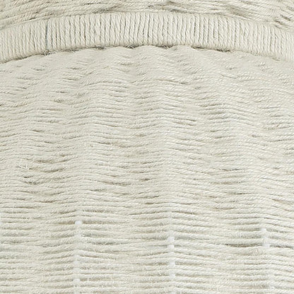 Ciondolo a cupola in iuta intrecciata bianca