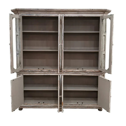 Mobiletto in vetro in stile fattoria francese regale