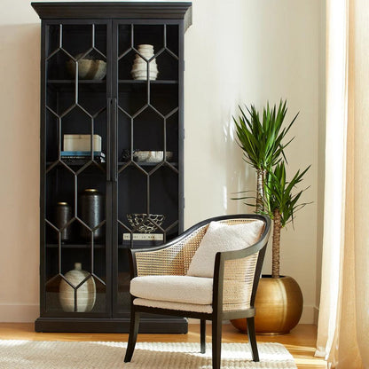 Poltrona Boucle in canna curva