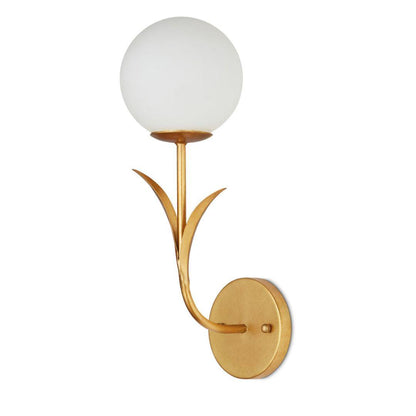 Applique da parete con lampadina a forma di globo