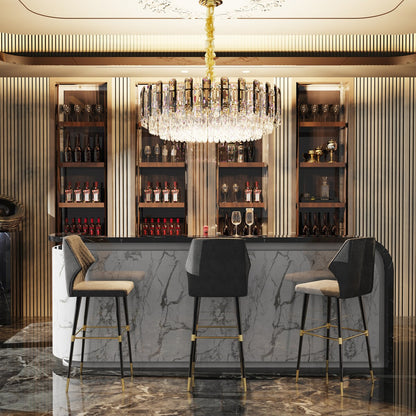 Lampadario da soffitto in cristallo brillante a strati rotondi con lampada a sospensione a 3 colori