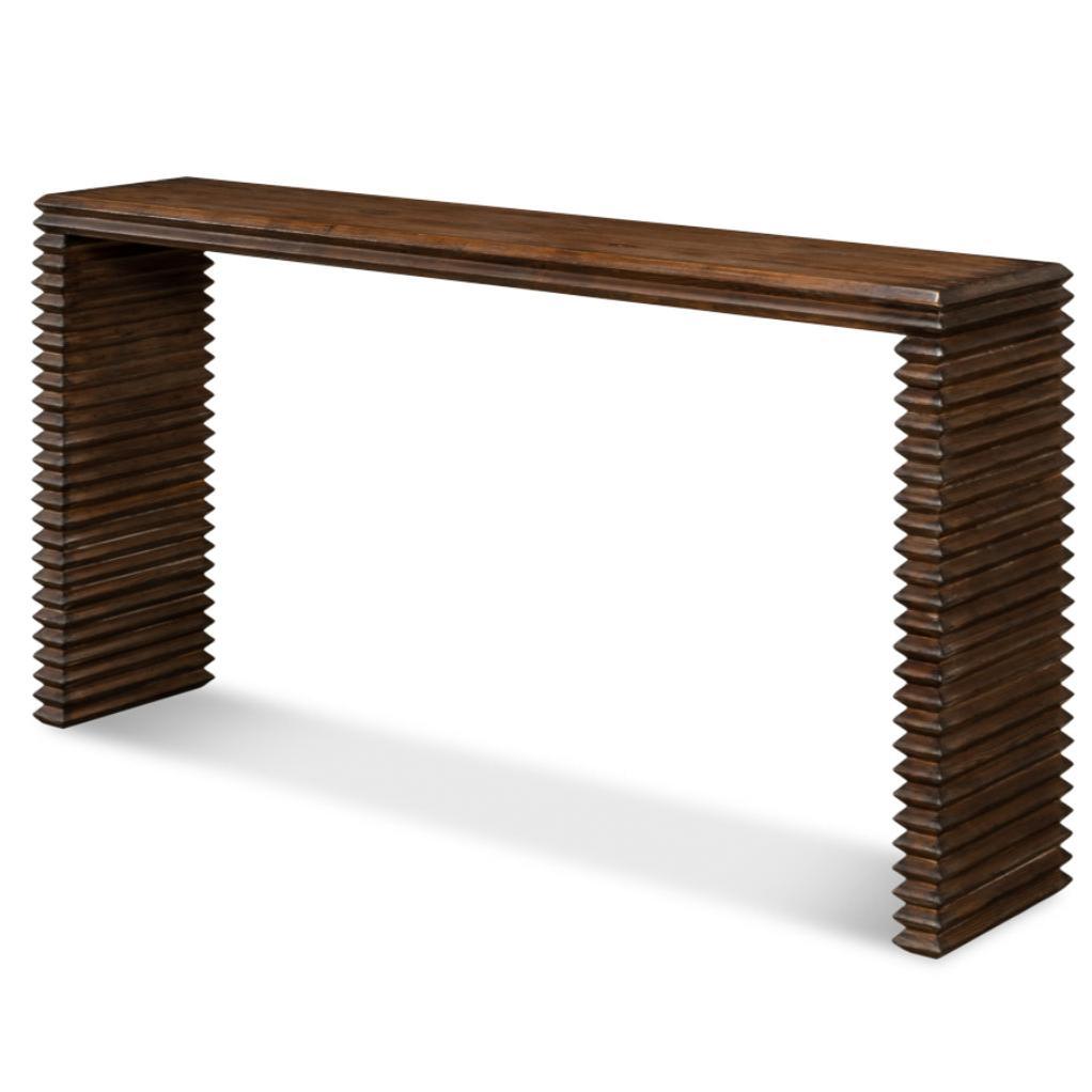 Tavolo consolle rustico marrone