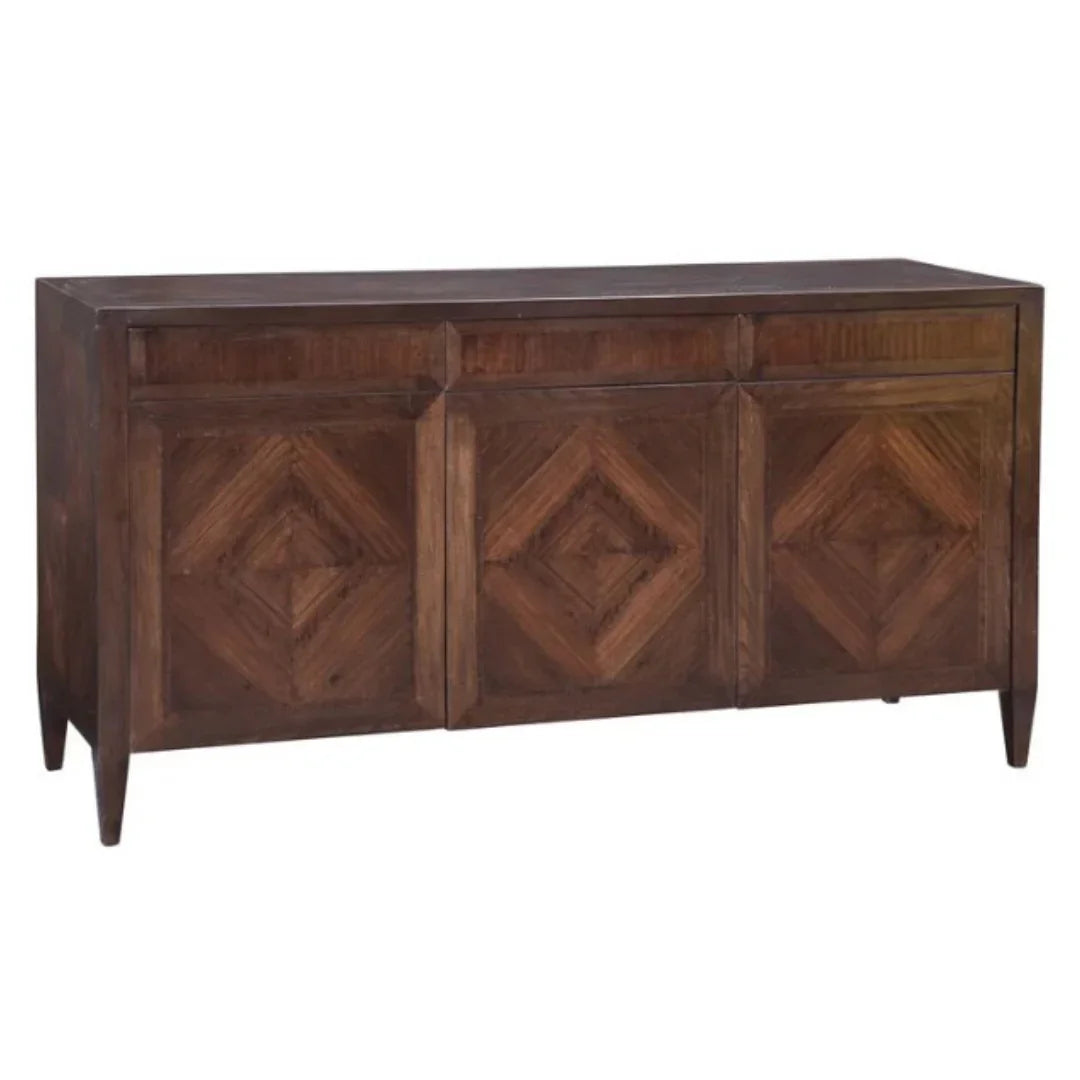 Credenza rustica in legno diamantato