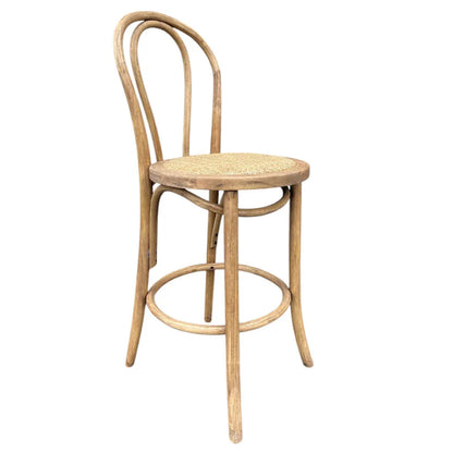 Sgabello da bar in legno curvato stile bistrot francese