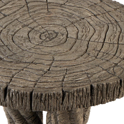 Tavolino rustico ispirato agli alberi