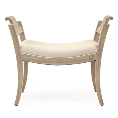 Sgabello decorativo con struttura in legno rustico