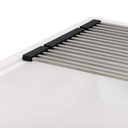 Ruvati epiRock Workstation da 25 pollici, lavello da lavanderia sottotop bianco caldo - RVG2321WB