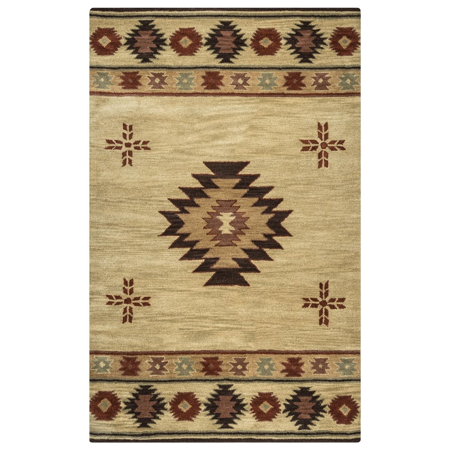 Tappeto in lana annodato a mano Alora Decor Ryder Southwestern