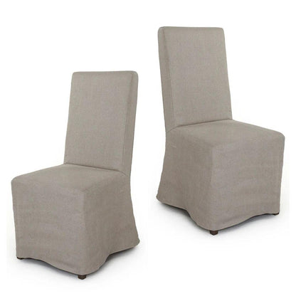 Sedia laterale in crema naturale francese