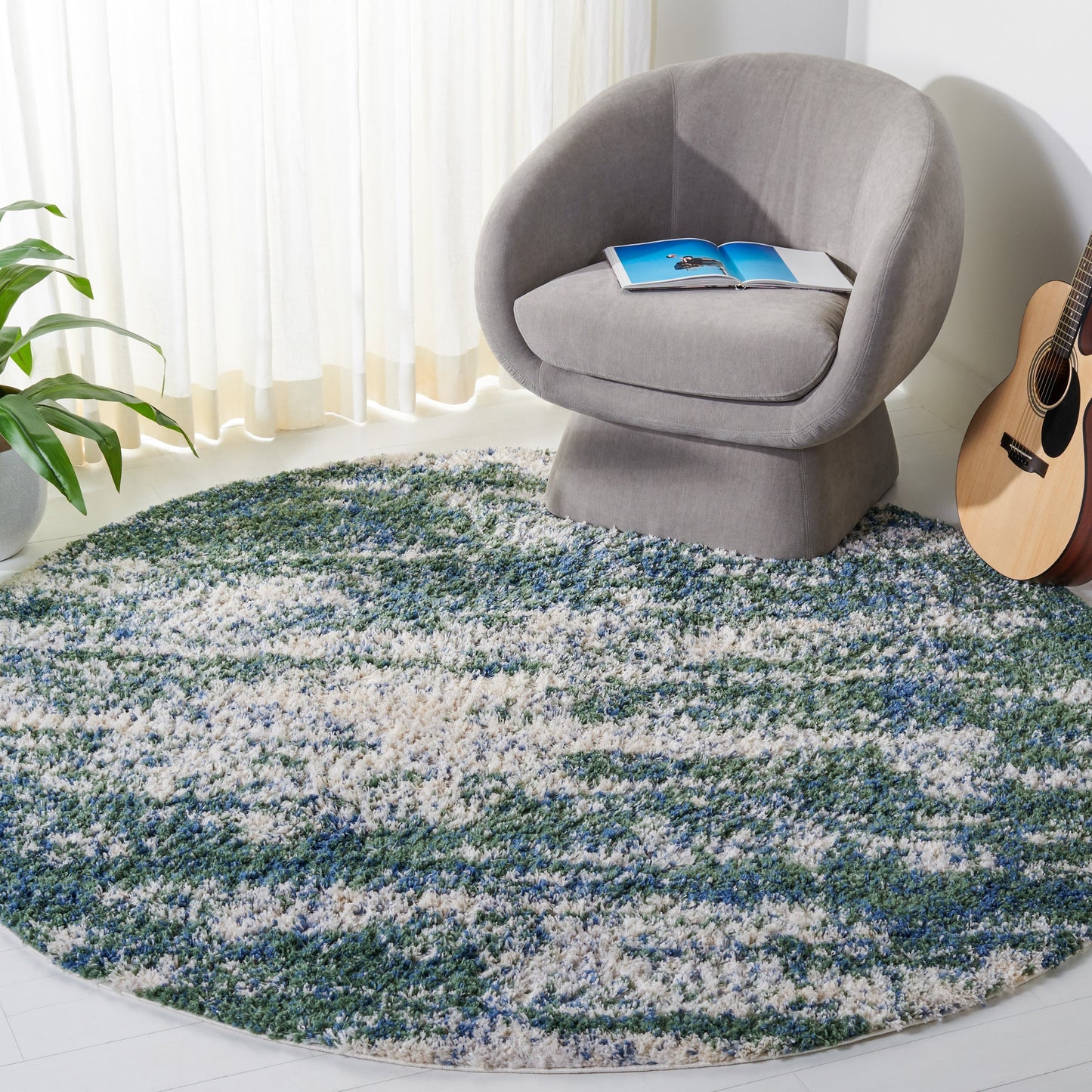 Tappeto moderno Berber Shag Tikvah SAFAVIEH da 1,2 pollici di spessore