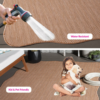 Tappeto impermeabile per patio e cortile SAFAVIEH Courtyard Ilmur per interni ed esterni