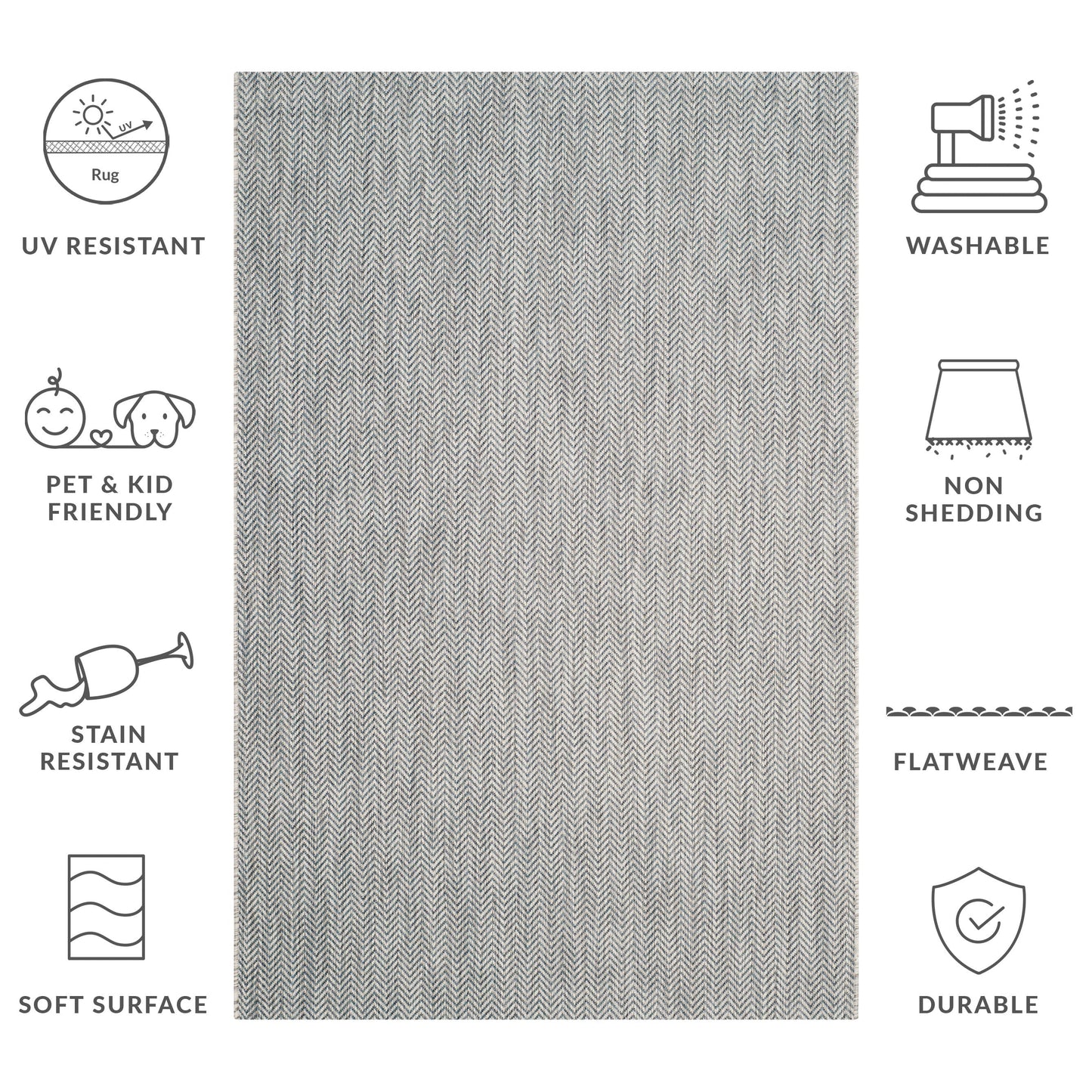 Tappeto impermeabile per patio e cortile SAFAVIEH Courtyard Ilmur per interni ed esterni