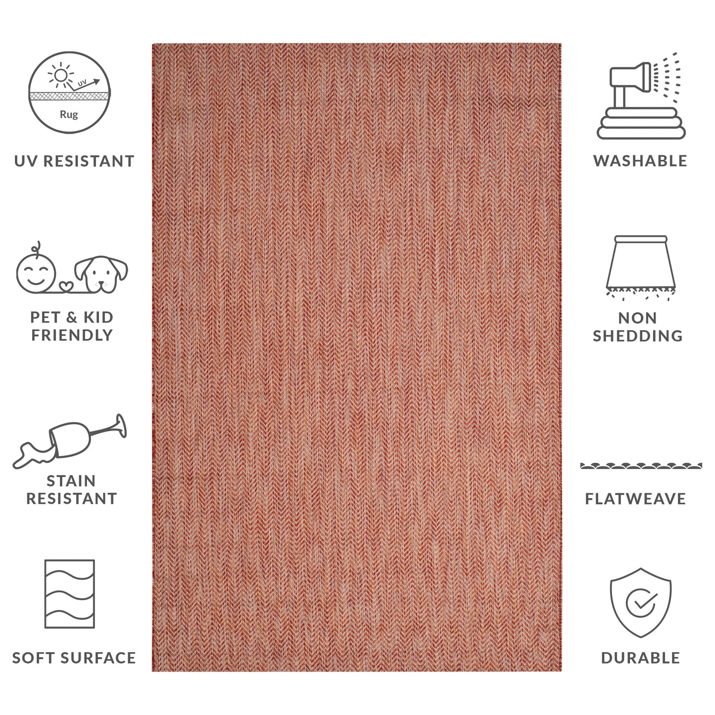 Tappeto impermeabile per patio e cortile SAFAVIEH Courtyard Ilmur per interni ed esterni