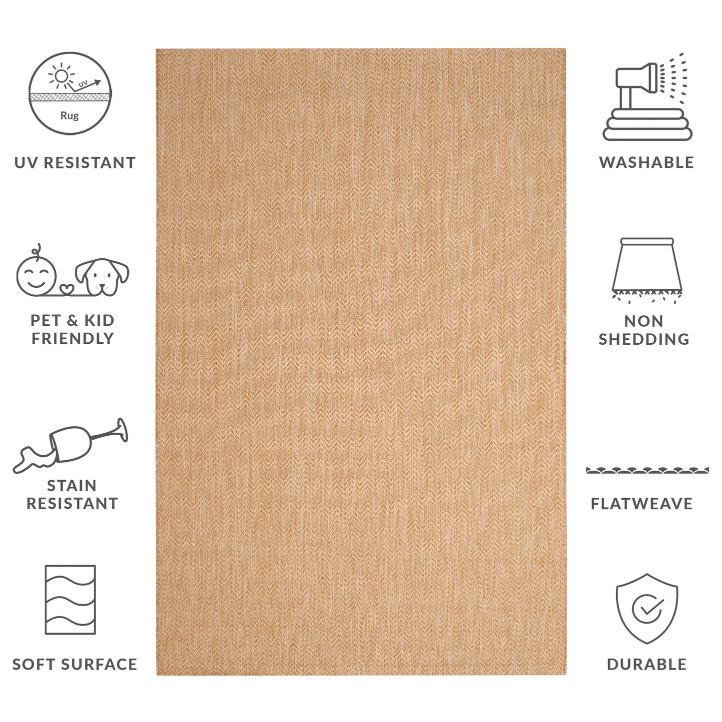 Tappeto impermeabile per patio e cortile SAFAVIEH Courtyard Ilmur per interni ed esterni