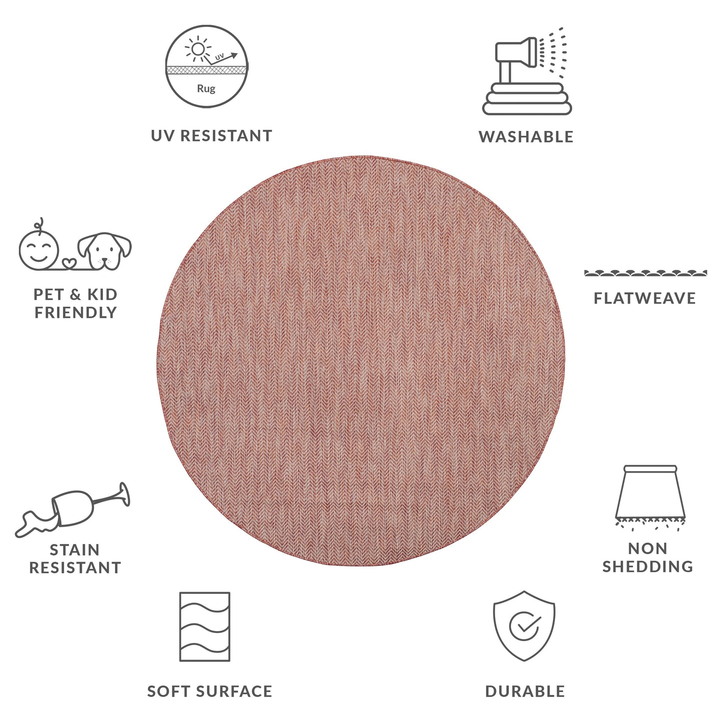 Tappeto impermeabile per patio e cortile SAFAVIEH Courtyard Ilmur per interni ed esterni