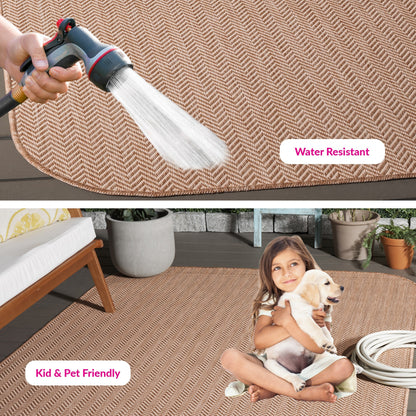 Tappeto impermeabile per patio e cortile SAFAVIEH Courtyard Ilmur per interni ed esterni