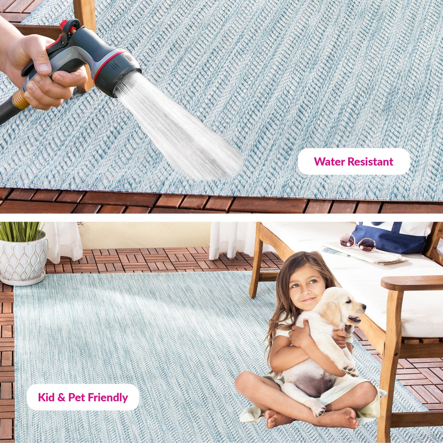 Tappeto impermeabile per patio e cortile SAFAVIEH Courtyard Ilmur per interni ed esterni