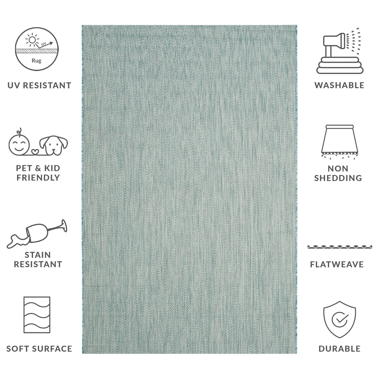 Tappeto impermeabile per patio e cortile SAFAVIEH Courtyard Ilmur per interni ed esterni