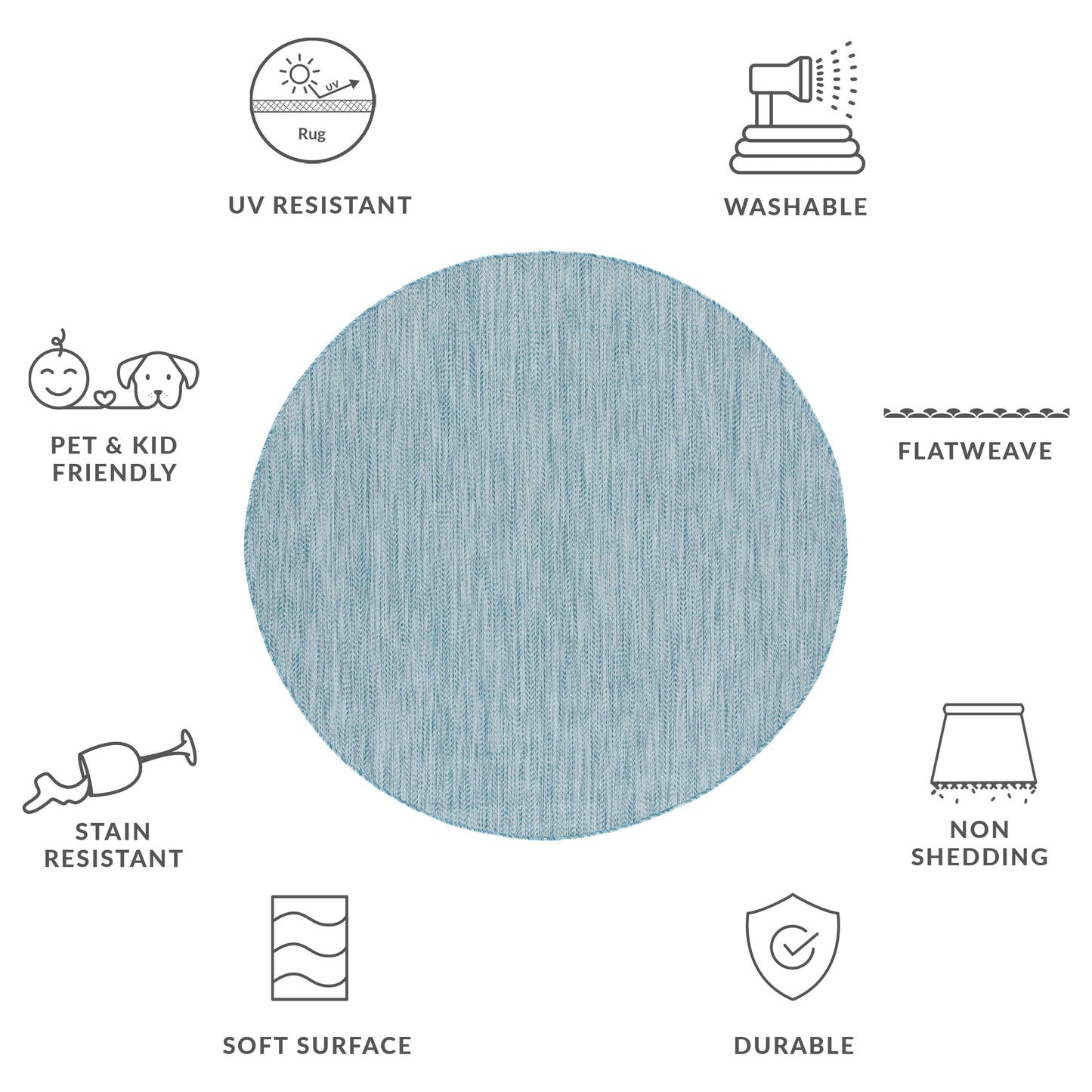 Tappeto impermeabile per patio e cortile SAFAVIEH Courtyard Ilmur per interni ed esterni