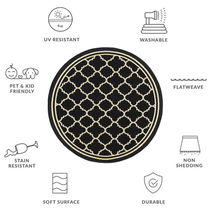 Tappeto da giardino impermeabile per interni ed esterni SAFAVIEH Courtyard Kristelle