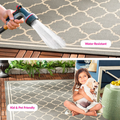 Tappeto da giardino impermeabile per interni ed esterni SAFAVIEH Courtyard Kristelle