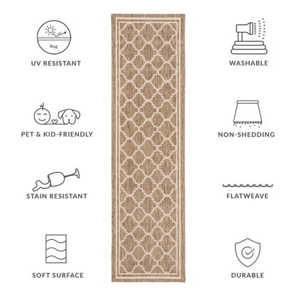 Tappeto da giardino impermeabile per interni ed esterni SAFAVIEH Courtyard Kristelle