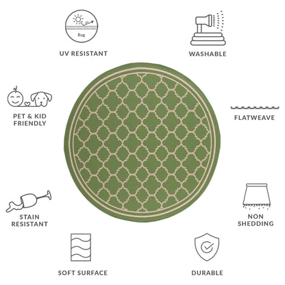 Tappeto da giardino impermeabile per interni ed esterni SAFAVIEH Courtyard Kristelle