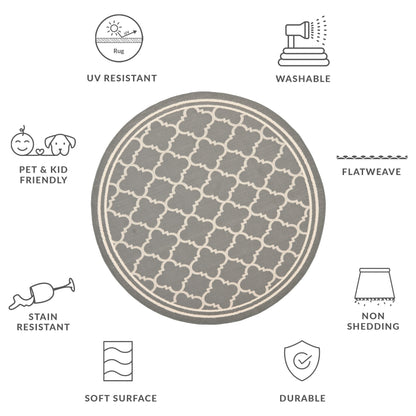 Tappeto da giardino impermeabile per interni ed esterni SAFAVIEH Courtyard Kristelle